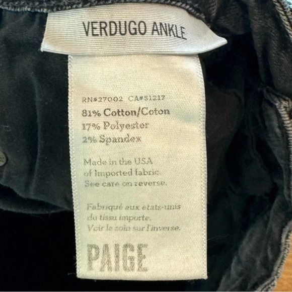 Paige black verdugo ankle jean. Very soft. Size 27 - Picture 15 of 16
